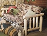 Rustic Natural PSAM Futon Cover-Prem Suede Army