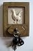 1930's Single Roster Ceramic Tile Wall Hook New