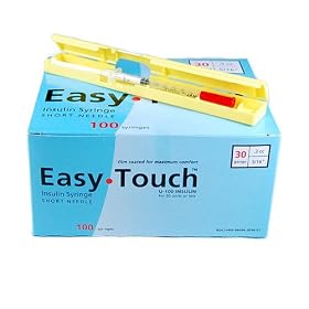 EasyTouch Insulin <b>Syringe</b> 30 Gauge .3cc 5/16(fs) (Box of 100) with Free <b>Syringe</b> Case