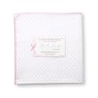 SwaddleDesigns Ultimate Receiving Blanket  - Polka Dots - Bright Pink