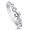 Sterling Silver 925 Round Prong-Set Cubic Zirconia CZ 5-Stone Ring - Women's Valentine Engagement Ring Size 5