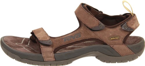 Teva Men's Tanza Leather Brown Sandal 1000183 7 UK, 8 US