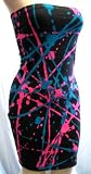 Mosquitohead Women's SPLATTER PRINT TUBE DRESS