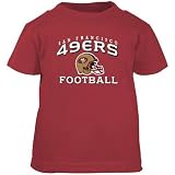 Reebok San Francisco 49ers Toddler Red Stacked Helmet T-shirt