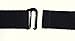 Slimware Stretch Flat Buckle Elastic Belt Made in USA Medium Black