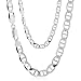 Sterling Silver Medium Mariner Italian Designer title=