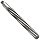 Union Butterfield 4591 High-Speed Steel Taper Pin Reamer, Left Hand Spiral Flute, Round With Square End Shank, Uncoated (Bright) Finish