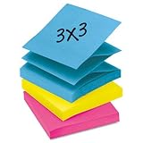 New-Post-it Pop-up Notes R33012AU - Pop-Up Note Refills, 3 x 3, Five Ultra Colors, 12 100-Sheet Pads/Pack - MMMR33012AU