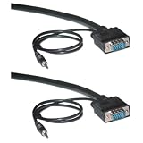HD15 (SVGA) Male + 3.5 Stereo Male / HD15 (SVGA) Male + 3.5 Stereo Male, D / Shield, 15 ft