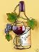 Tripar Red Wine Bottle Wine Art
