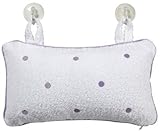 Spa Sister Luxury Bath Pillow-Lavender Dots (Quantity of 2)