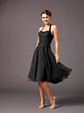 Elegantes Neckholder Chiffon Kleid, Farbe schwarz