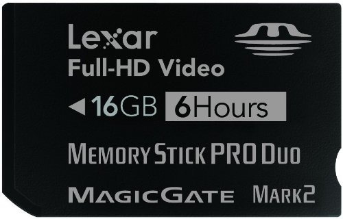 Lexar Memory Stick Pro Duo 16 GB Full-HD Video Flash Memory Card  Lexar Memory Stick Pro Duo 16 GB Full-HD Video Flash Memory Card