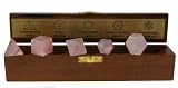 Rose Quartz Platonic Solid Set - Sacred Geometry Set