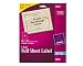 Avery Clear Full-Sheet Labels, Inkjet Printers, 8.5 x 11 Inches, Pack of 25 (8665)