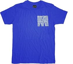 The Office Michael Scott's Fun Run Race Blue T-Shirt Tee