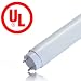 Lighting EVER 18W 4 foot T8 LED Tube Light, 45W Fluorescent Tube Replacement, Warm White, Frosted Cover, UL Approved
