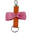 Bow Key Chain - HotPink/Orange