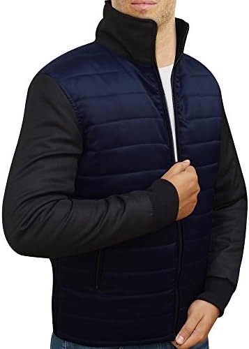 James Eric Blue Padded Bond Sleeves Jacket (XL)