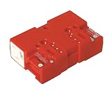 【寺田電機製作所】 ブロックコンセント 2分岐(赤) 10個入り XYZ80002R-J10