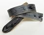 Handmade Genuine Italian Leather "WOODGRAIN" Belt in Black 32-35