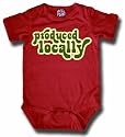 Small Plum Produced Locally Bodysuit, Berry, 6-12 Months