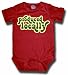 Small Plum Produced Locally Bodysuit, Berry, 6-12 Months