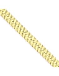 6.5mm, 14 Karat Yellow Gold, Silky Herringbone Chain - 18 inch