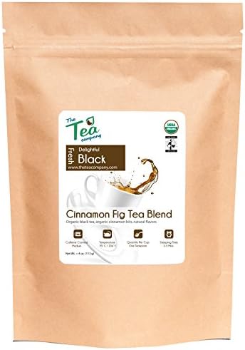 Cinnamon Fig Tea Blend - Organic - Loose Leaf Black Tea With Cinnamon Bits - Bulk Tea Leaves by The Tea Company 4oz