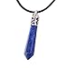 LuckySupply 1pcs Lapis Lazuli Healing Point Stone Charms Beads Pendant for Necklace Jewelry Making For Gift