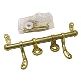 Lasco 14-1053 Toilet Seat Hinge Polished Brass Metal with Bolts and Nuts
