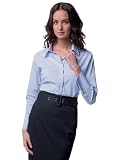 Russell Collection Ladies Long Sleeve Glen Check Semi Fitted Shirt