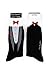 Foot Traffic, Men's Special Interest Socks, Tuxedo (Shoe Sizes 7-12)