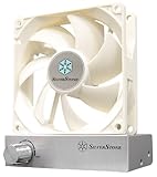SilverStone 92 mm Case Fan with Silver Adjustable Fan Controller FM91 (Silver)