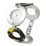 Geneva Platinum Ladies Round Link Watch by Geneva