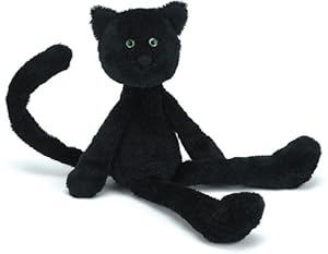 chat noir en peluche
