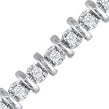1 Ctw Diamond Tennis Bracelet In White Gold