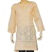 Womens Cotton Sleeveless Top Blouse Chikan Embroidery Size M (ctop498)
