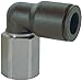 Legris 3009 56 11 Nylon & Nickel-Plated Brass Push-to-Connect Fitting, 90 Degree Elbow, 1/4
