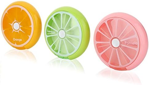 DoCare Weekly Pill Organizer, 7 Day 7 Slots Pill Storage Box Weekly Pill Medicine Box Organizer AM/PM Detach Case Weekly Medtime Planner for Medications, Supplements, and Vitamins (7 slots, pink)