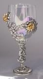 Fellowship Foundry Rose Vine Opal Glass Goblet