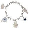 Low price Dallas Cowboys Silver Tone NFL Charm Bracelet