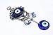 Retro Style Oval Blue Evil Eye Protection Hanging Ornament and Blessing Gift-002