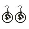 Pittsburgh Penguins Hoop Logo Earring Set Nhl Charm