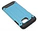 Galaxy S7 Edge Case, Bastex Slim Fit Hybrid Heavy Duty Protection Black Rubber Silicone Cover Sky Blue Hard Plastic Case for Samsung Galaxy S7 Edge (Blue/Black)