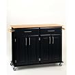 Home Styles 4528-95 Island Kitchen Cart, Black