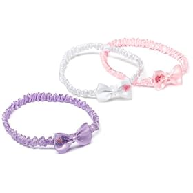 Carter's 3 Pack Girls Fun and Fancy Headwraps - Pink White, 0-6 Months