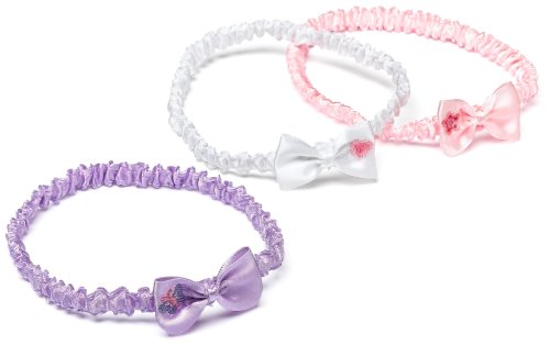 Carter's 3 Pack Girls Fun & Fancy Headwraps - Pink/White, 0-6 Months
