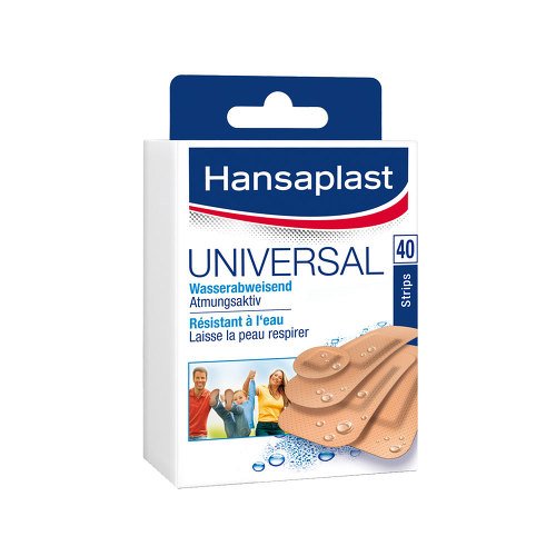 Hansaplast Universal Strips waterres.5 Gröss. 40 stk