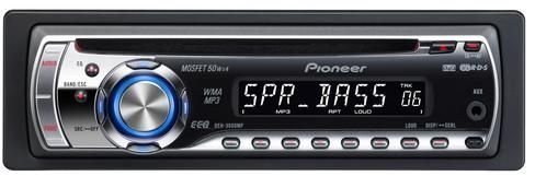 Childrens Toyshop  Electronics : Pioneer DEH-3900MP MP3/WMA/WAV FRONT AUX-IN CD RDS TUNER, WHITE DISPLAY, RED & BLUE ILLUMINATION